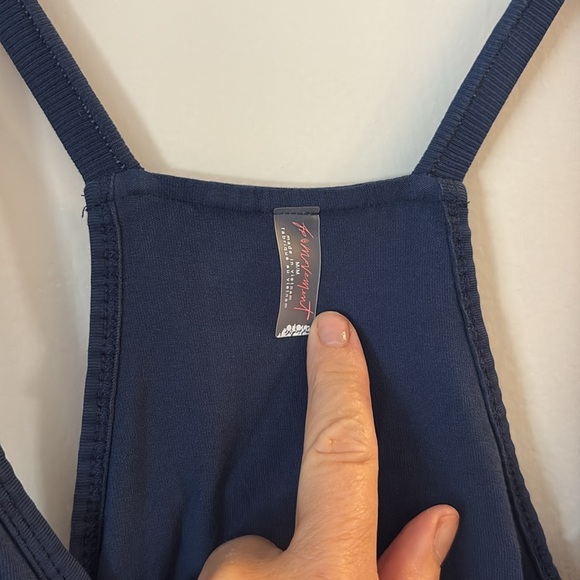 New WITH TAG AUTHENTIC Free People Movement Hot Shot Mini Dress - Navy - Picture 12 of 17